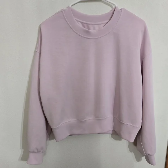 lululemon athletica Light Pink Crewneck Sweatshirt - Picture 1 of 4